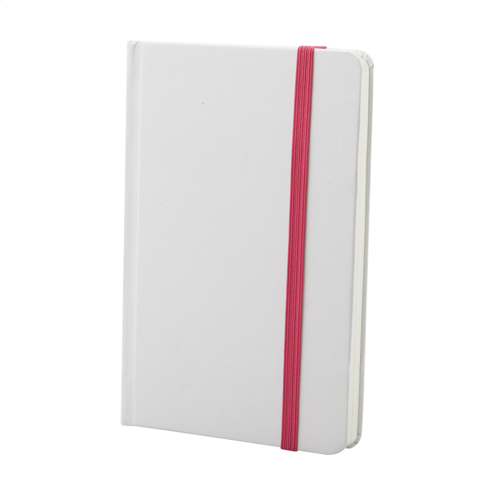 Pendula A6 - Notizbuch - pink/weiß